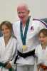 Paralympian Scott Moore with judo kids, Paralympians practice at Cahill's Judo Academy