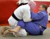 Scott Moore and Kevin Szott judo grappling mat work, Paralympians practice at Cahill's Judo Academy