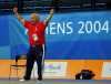 Coach WIlly Cahill cheering - 2004 Athens Paralympics  - Judo