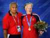 Scott Moore with Coach Willy Cahill  - 2004 Athens Paralympics  - Judo