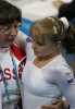 Anna Pavlova  and coach/mom - 2004 Athens Summer Olympics