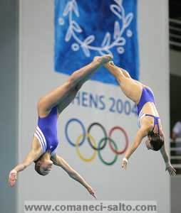 Eftyclia Pappa-Papar and F.lorentia Sfakianou Greece  - 2004 Olympics Synchronized Diving 10m platform