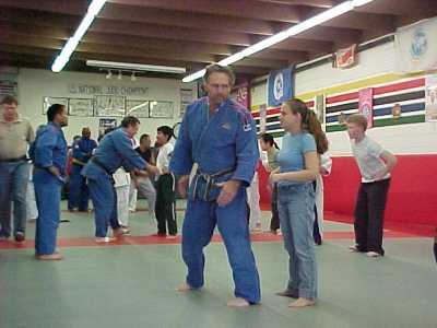 Blind judo kids clinic with Sensei Pat Barre and other black belts, KRON 4 News Taping - April 2004